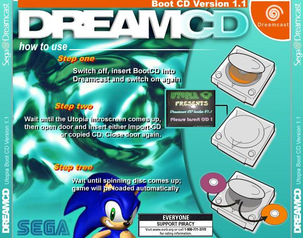 Sega Dreamcast BootCD Game Covers Box Scans Box Art CD Labels Cart Labels